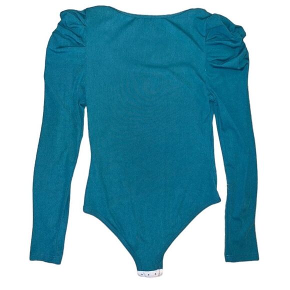 Women’s Long Sleeve Ribbed Bodysuit - Picture 3 of 5
